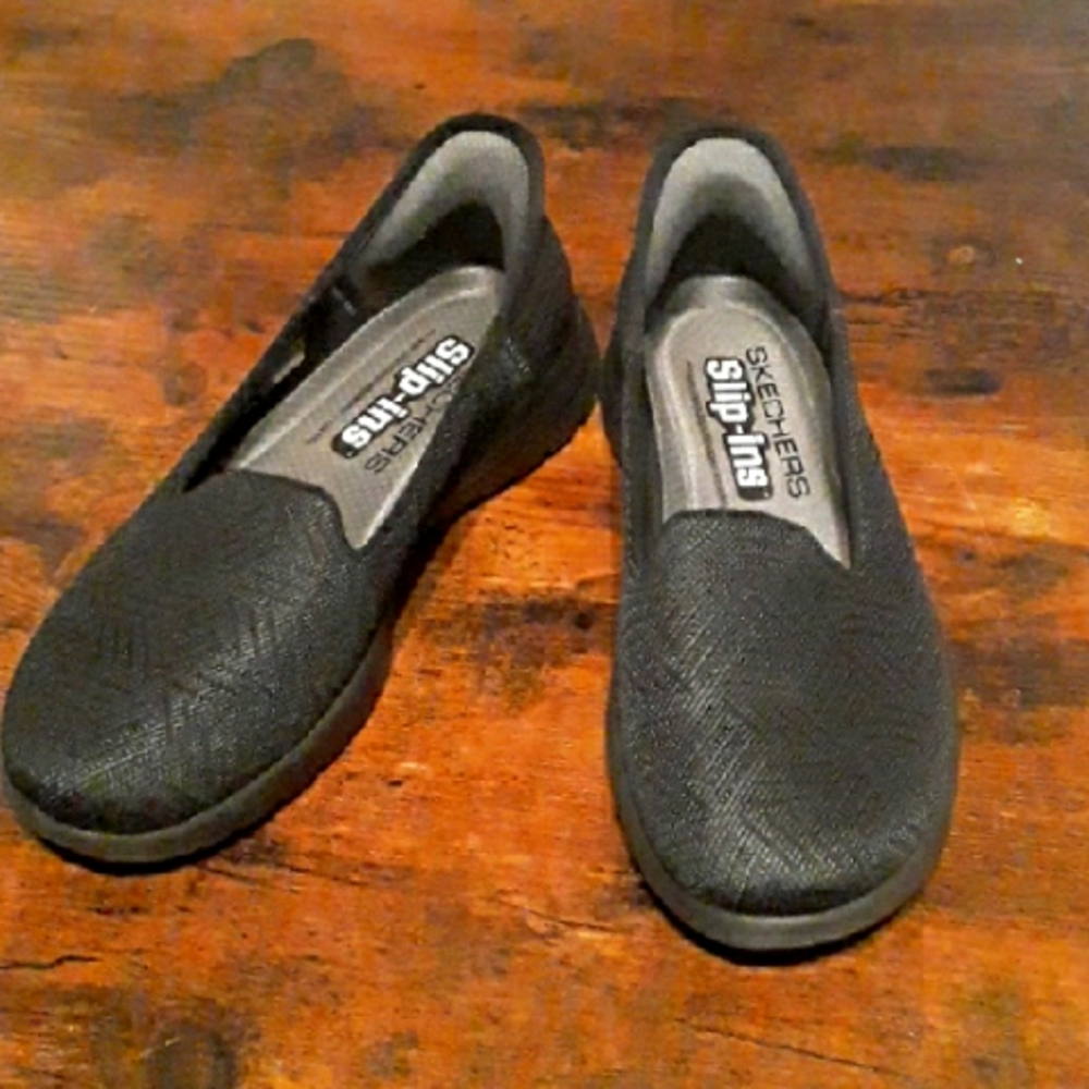 Skechers Slip-Ins Women's Black Slip-On Comfort Shoes